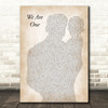 Walt Disney Records We Are One Father & Baby Decorative Wall Art Gift Song Lyric Print