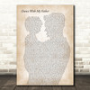 Paul Young Wherever I Lay My Hat (That's My Home) Father & Child Wall Art Gift Song Lyric Print