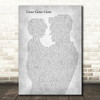 Philip Philip Gone Gone Gone Father & Child Grey Decorative Wall Art Gift Song Lyric Print