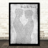 Anthony Warlow This Is The Moment Gay Couple Two Men Dancing Grey Wall Art Gift Song Lyric Print