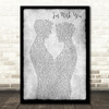 Avril Lavigne I'm With You Gay Couple Two Men Dancing Grey Decorative Gift Song Lyric Print