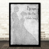 Rupert Holmes Escape (The Piña Colada Song) Grey Man Lady Dancing Wall Art Gift Song Lyric Print