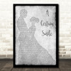 Johnny Mathis A Certain Smile Grey Man Lady Dancing Decorative Wall Art Gift Song Lyric Print