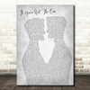 Daniel Bedingfield If You're Not The One Two Men Gay Couple Wedding Grey Wall Art Song Lyric Print