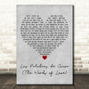 Queen Las Palabras de Amor (The Words of Love) Grey Heart Decorative Wall Art Gift Song Lyric Print