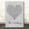 Tom Petty and the Heartbreakers The Waiting Grey Heart Decorative Wall Art Gift Song Lyric Print