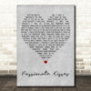 Mary Chapin Carpenter Passionate Kisses Grey Heart Decorative Wall Art Gift Song Lyric Print