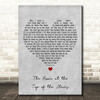 Eddie Rabbitt The Room at the Top of the Stairs Grey Heart Decorative Gift Song Lyric Print
