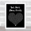 Nahko & Medicine For The People Tus Pies Your Feet Black Heart Song Lyric Print