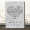 Kylie Minogue Can't Get You Out Of My Head Grey Heart Decorative Gift Song Lyric Print