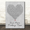 Motorhead One More Fucking Time Grey Heart Decorative Wall Art Gift Song Lyric Print