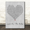 Neil Diamond Love On The Rocks Grey Heart Decorative Wall Art Gift Song Lyric Print