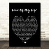 Love Of My Life Santana Black Heart Quote Song Lyric Print