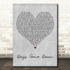 Gerry Rafferty Days Gone Down Grey Heart Decorative Wall Art Gift Song Lyric Print