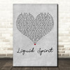 Gregory Porter Liquid Spirit Grey Heart Decorative Wall Art Gift Song Lyric Print