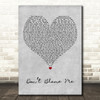 Taylor Swift Dont Blame Me Grey Heart Decorative Wall Art Gift Song Lyric Print