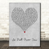 Simply Red So Not Over You Grey Heart Decorative Wall Art Gift Song Lyric Print