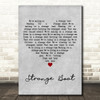 The Waterboys Strange Boat Grey Heart Decorative Wall Art Gift Song Lyric Print
