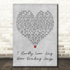 Johnny Cash I Hardly Ever Sing Beer Drinking Songs Grey Heart Song Lyric Print