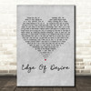 John Mayer Edge Of Desire Grey Heart Decorative Wall Art Gift Song Lyric Print