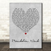 Rod Stewart Mandolin Wind Grey Heart Decorative Wall Art Gift Song Lyric Print