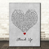 Rick Springfield Stand Up Grey Heart Decorative Wall Art Gift Song Lyric Print