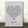 Woody Guthrie Deportee (Plane Crash at Los Gatos) Grey Heart Song Lyric Print