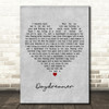David Cassidy Daydreamer Grey Heart Decorative Wall Art Gift Song Lyric Print