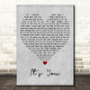 Michelle Branch Its You Grey Heart Decorative Wall Art Gift Song Lyric Print