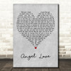 Eric Abrams Angel Love Grey Heart Decorative Wall Art Gift Song Lyric Print