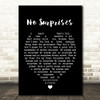 No Surprises Radiohead Black Heart Quote Song Lyric Print