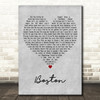 Dermot Kennedy Boston Grey Heart Decorative Wall Art Gift Song Lyric Print