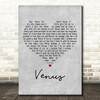 Frankie Avalon Venus Grey Heart Decorative Wall Art Gift Song Lyric Print