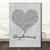 Easy Life Daydreams Grey Heart Decorative Wall Art Gift Song Lyric Print