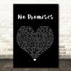 Shawn Mendes No Promises Black Heart Song Lyric Quote Print