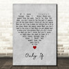 Steve Lacy Only If Grey Heart Decorative Wall Art Gift Song Lyric Print