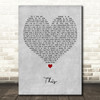 Darius Rucker This Grey Heart Decorative Wall Art Gift Song Lyric Print