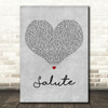 Little Mix Salute Grey Heart Decorative Wall Art Gift Song Lyric Print