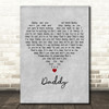Coldplay Daddy Grey Heart Decorative Wall Art Gift Song Lyric Print
