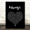 Atlantic Starr Always Black Heart Song Lyric Quote Print