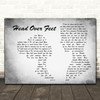 Alanis Morissette Head Over Feet Man Lady Couple Grey Decorative Wall Art Gift Song Lyric Print