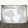 Wolf Alice Don't Delete The Kisses Man Lady Couple Grey Decorative Gift Song Lyric Print
