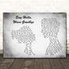 Soft Cell Say Hello, Wave Goodbye Man Lady Couple Grey Decorative Gift Song Lyric Print