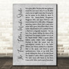 Queen The Fairy Feller's Master-Stroke Grey Rustic Script Decorative Wall Art Gift Song Lyric Print