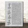 The Killers When You Were Young Grey Rustic Script Decorative Wall Art Gift Song Lyric Print