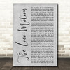 Kylie Minogue The Loco-Motion Grey Rustic Script Decorative Wall Art Gift Song Lyric Print