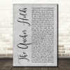 Ray Boltz The Anchor Holds Grey Rustic Script Decorative Wall Art Gift Song Lyric Print