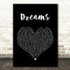 Van Halen Dreams Black Heart Song Lyric Quote Print