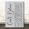 Staind Cant Believe Grey Rustic Script Decorative Wall Art Gift Song Lyric Print