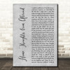 Clifford T. Ward Home Thoughts from Abroad Grey Rustic Script Song Lyric Print